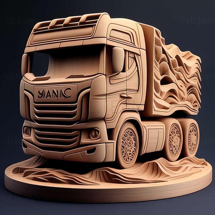 3D модель Симулятор вождения грузовика Scania Игра (STL)